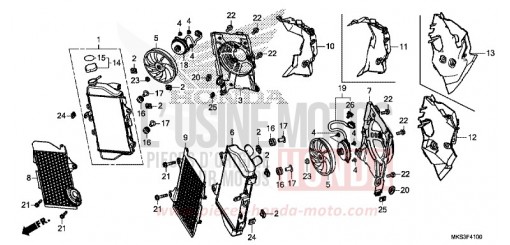 RADIATEUR CRF1100A2L de 2020